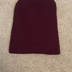 Burgundy Knit Beanie